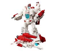 CHULXIA 7in Jetfire Robot Skyfire Action Figure TNT01 Robot and Airplane Toys Models Decorations Ornaments (Red and white)