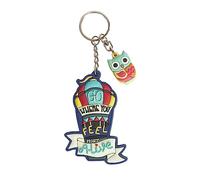 Chumbak Keychain, White, One Size, Go Where You Feel