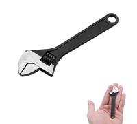 CHUMHU 4-Inch Small Adjustable Spanner, Mini Adjustable Spanner 4", Mini Adjustable Wrench, Adjustable Spanner, Small Adjustable Wrench, Compact and Portable Design, Lightweight and Durable