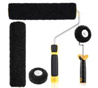 Chumia 12 Inch Drywall Roller Kit with Corner Roller - 1 Standard Frame + 1 Corner Frame, Each with 1 Replacement Cover, for Joint Compound, Drywall Mud & Paint Application