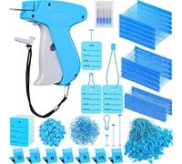 Chumia 3576 Pcs Tagging Guns for Clothes Labels Attacher Stitch Guns for Clothing with 3000 Barbs, 5 Needles and 100 Price Tags, Sewing Kit for Retail Stores, Garage Yard Sales(Sky Blue)