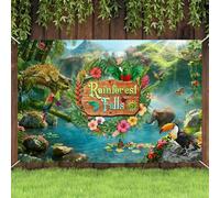 Chumia Rainforest Falls Vbs 2026 Backdrop 9 x 6 ft Large Sized Bible Decorative Background Observe The World Exploring The Nature of God Vbs Decorations Home Photo Studio Props