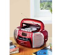 Chums 3in1 Retro Radio Cassette CD Portable Player Red