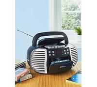 Chums 3in1 Retro Radio Cassette CD Portable Player Black