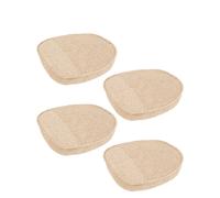 Chums Chenille Plain Dining Seat Pads Pack Of Two in Beige Chums Beige