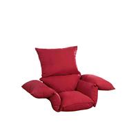 Deeply Padded Comfort Cushion Soft Faux Suede Cover Sink into All-Round Cosy Comfort Pressure-Relieving Design for Unmatched Relaxation & Support Chums Dark Red One Size