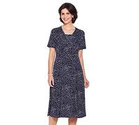 Chums Ladies 46 inch Length Spot Print Dress Navy 18