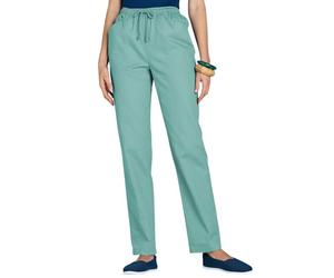 Chums Ladies Cotton Trousers with Elasticated Drawcord Waist | Women's Lightweight Casual Pants with Pockets, Expanding Waistband, Durable & Practical Fabric