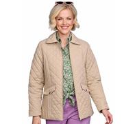 Chums Ladies Diamond Quilted Showerproof Jacket Stone 20