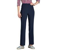 Chums Ladies Figure Flattering Trousers, Fully Elasticated Waist Pull-On Comfort Pants 25" Extra Short, 27" Short, 29" Regular Navy 18