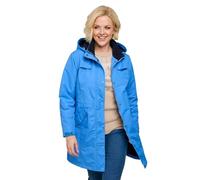 Chums Ladies Fleece Lined Waterproof Fabric Jacket 36 Inch Blue 18