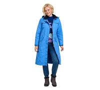 Chums Ladies Fleece Lined Waterproof Fabric Jacket 44 Inch Blue 18
