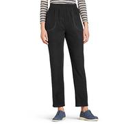 Chums Ladies Fleece Trousers with Elasticated Waist Zip Pockets Womens Pull On Trousers Black 10 Extra Short