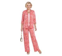 Chums Ladies Floral Plisse Soft Jacket Coral Print 20