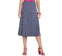 Chums Ladies Plisse Skirt - 27 Inches Navy Pink 22