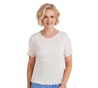 Chums Ladies Plisse Top Plain Ivory 18