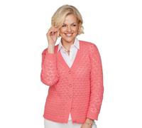 Cardigan Pointelle Knit Chums Coral S/M