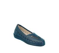 Chums Ladies Slip On Shoes Stylish Cut Out Design with Comfortable Cushioned Insole Breathable Design Flexible Sole Navy 3 UK