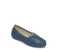 Chums Ladies Slip On Shoes Stylish Cut Out Design with Comfortable Cushioned Insole Breathable Design Flexible Sole Navy 5 UK