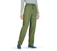 Chums Ladies Thermal Lined Trousers - Warm Winter Comfort Pants with Adjustable Drawstring Waist & Pockets - Sizes 10-22 Olive 16 Short