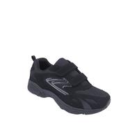 Chums Ladies Touch and Close Wide EE Fit Trainer with Cushioned Ankle Collar, Adjustable Touch Fastening & Sturdy Outdoor Sole Black 5