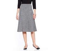 Chums Ladies Tweed Effect Skirt Length 27 Inches Charcoal 24