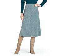 Chums Ladies Tweed Effect Skirt Length 27 Inches Teal 14