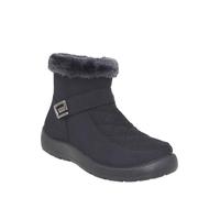 Chums Ladies Wide EE Fit Quilted Side Zip Showerproof Boot with Thermal Lining & Faux Fur Trim Black 5