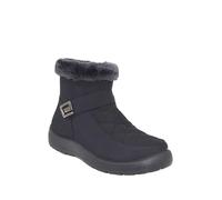Chums Ladies Wide EE Fit Quilted Side Zip Showerproof Boot with Thermal Lining & Faux Fur Trim Black 8