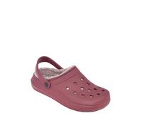 Chums Ladies Wide Fit Fleece Lined Slip On Clogs | Roomy E Fitting, Indoors & Outdoor Slipper, Warm Faux Fleece Lining, Waterproof Upper & Durable Grip Sole