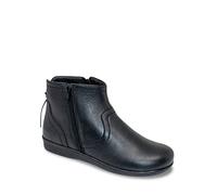 Chums Ladies Wide Fit Leather Thermal Twin Zip Boots with Back Tassel | Women's Warm Lined Winter Shoes with Supportive Outsole, Premium Upper, Cosy Interior & Easy Foot Entry