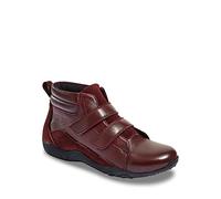 Chums Ladies Wide Fit Waterproof Leather Boot Wine 4 UK