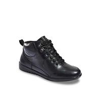 Chums Ladies Wide Fit Waterproof Leather Boots | Secure Fastening Outdoor Comfort Women's Walking Shoes with Cushioned Ankle Collar & Durable Grip Sole