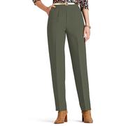 Chums Ladies Wool-Touch Easy Care Trousers Olive 20 Extra Short