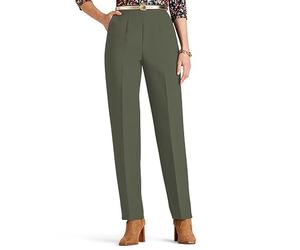 Chums Ladies Wool-Touch Easy Care Trousers Olive 20 Extra Short