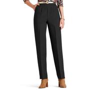 Chums Ladies Wool Touch Trousers with Elasticated Waist | Women's Timeless Classic Smart Pants with Back Comfort Panel & Slant Pockets in Crease Resistant Warm-Handle Fabric