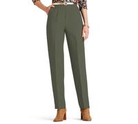 Chums Ladies Wool Touch Trousers with Elasticated Waist | Women's Timeless Classic Smart Pants with Back Comfort Panel & Slant Pockets in Crease Resistant Warm-Handle Fabric