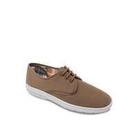 Chums Men's Canvas Wide Fit Lace Up Shoe Beige 8 UK