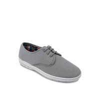 Chums Men's Canvas Wide Fit Lace Up Shoe in Grey | Size: 11 Chums Grey 11