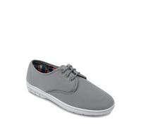 Chums Men's Canvas Wide Fit Lace Up Shoe in Grey | Size: 7 Chums Grey 7