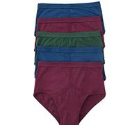 Chums Men's Classic 5 Pack Plain Briefs Assorted 44-46