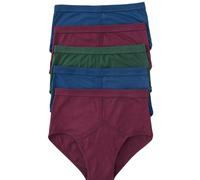 Chums Men's Classic 5 Pack Plain Briefs Assorted 44-46