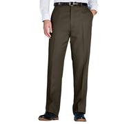 Chums Men's Classic Fit Expandable Waist Formal Smart Flat-Front Trousers | Elasticated & Roomy Cut Self-Adjusting Stretch Waist Pants, Classic Tailored Fit, Straight-Leg, Slant Pockets, Easy-Care