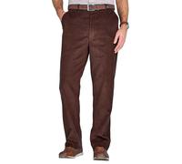 Chums Men's Cotton Corduroy Trousers with Hidden Extra Waistband in Brown | Size: 38S Chums Brown 38S