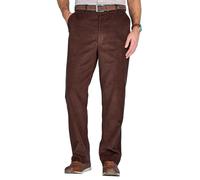 Chums Men's Cotton Corduroy Trouser Stylish & Comfortable Hidden Extra Waistband Pants for Men Brown 40W / 31L