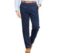 Chums Men's Cotton Corduroy Trousers with Hidden Extra Waistband in Navy | Size: 40XL Chums Navy 40XL