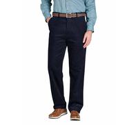 Chums Men's Cotton Corduroy Trouser Stylish & Comfortable Hidden Extra Waistband Pants Navy 46W / 31L