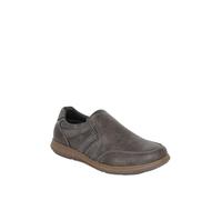 Chums Men's Cushion Walk Wide Fit Slip On Shoes with Cushioned Insole | Elasticated Side Panels, Smart Casual Comfort Shoes, Wider Fitting Sizes 7-12
