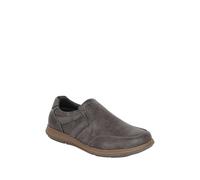 Chums Men's Cushion Walk Wide Fit Slip On Shoes with Cushioned Insole | Elasticated Side Panels, Smart Casual Comfort Shoes, Wider Fitting Sizes 7-12