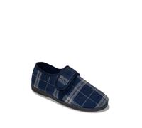 Chums Men's Cushion Walk Wide Fit Slippers with Touch Fasten Closure & Flexible Sole